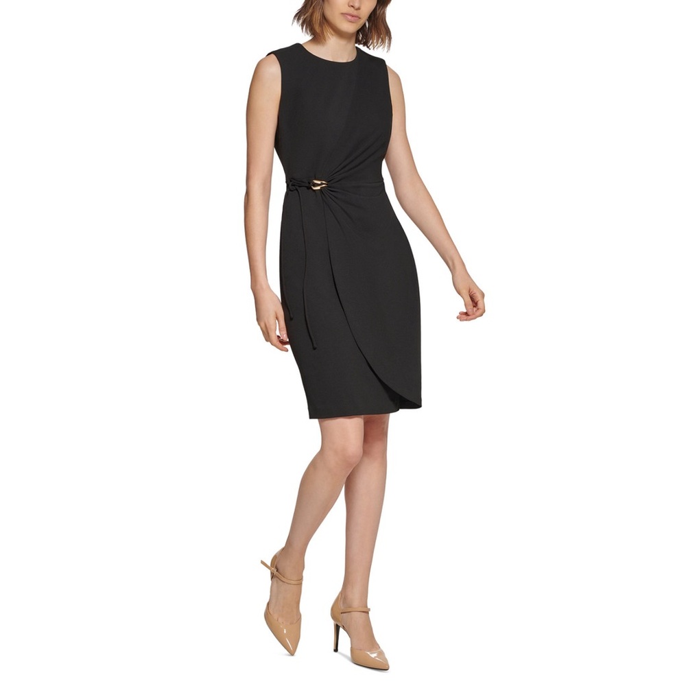 NWT CALVIN KLEIN Metal Hardware Sheath Dress MSRP $134